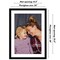 Americanflat Poster Frame with Mat - Large Picture Frame - Polished Plexiglass Cover - Hanging Hardware for Horizontal and Vertical Display - Black